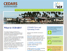 Tablet Screenshot of cedarscenter.com